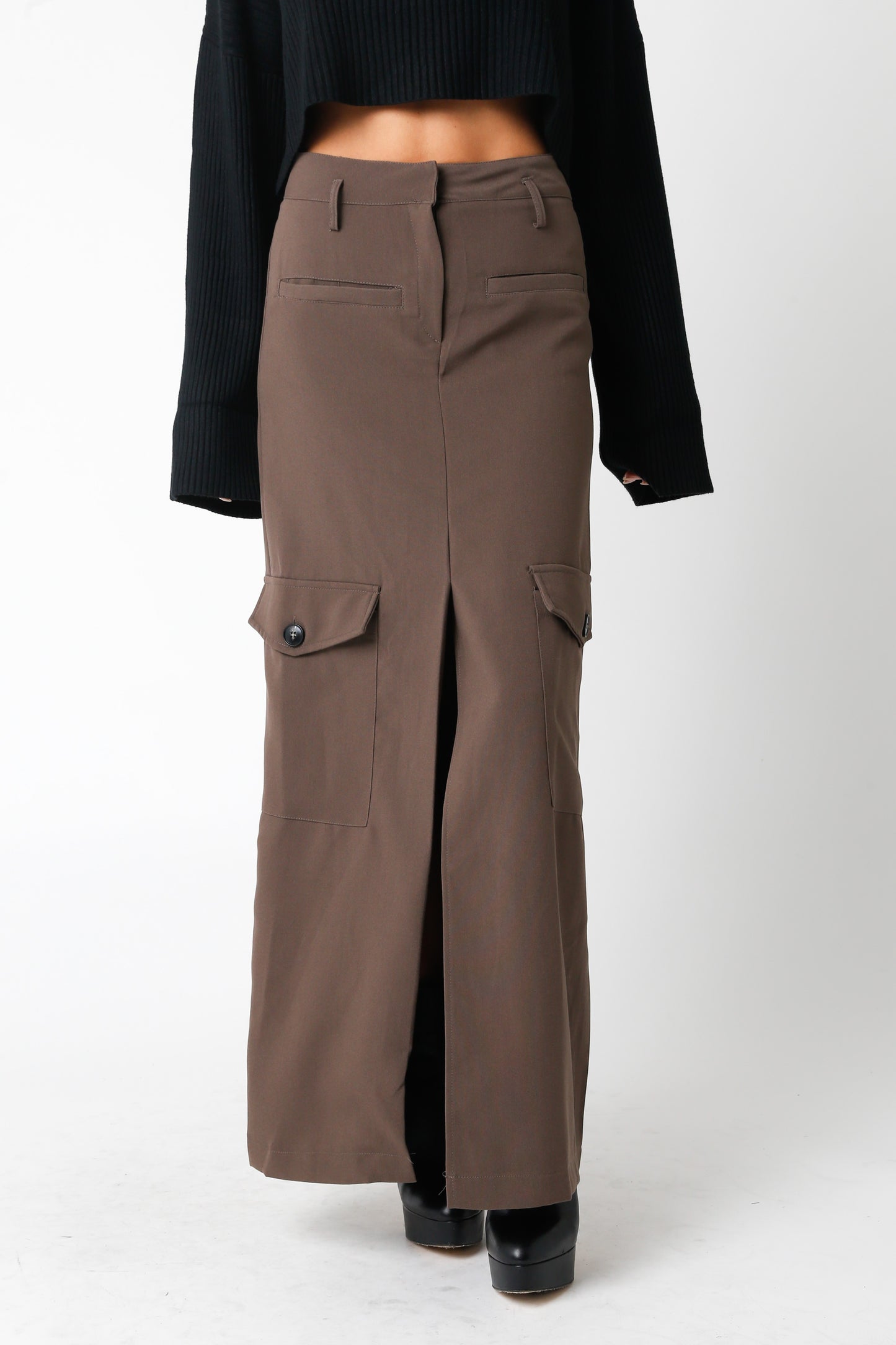 2636 THE HUNTER CARGO MAXI SKIRT