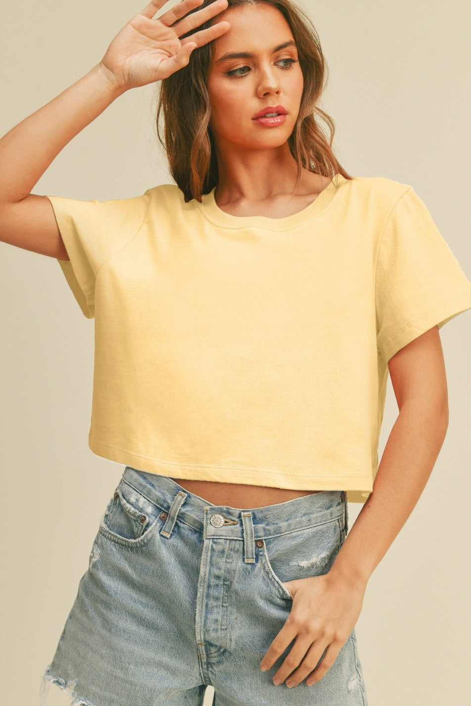 2466 CROPPED BOXY TEE