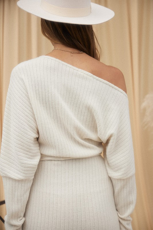 2571 DROP SHOULDER DRESS