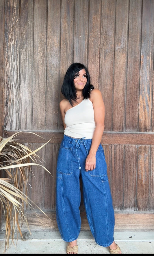 3070 DENIM DRAWSTING PANTS