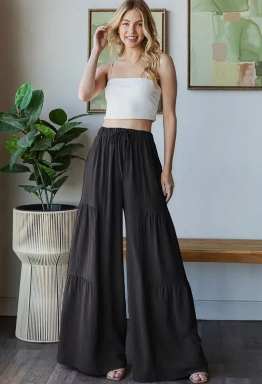2273 WIDE LEG TIERED PANTS