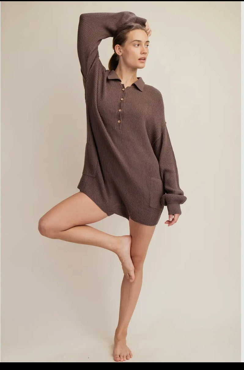 2662 COMFY SWEATER ROMPER