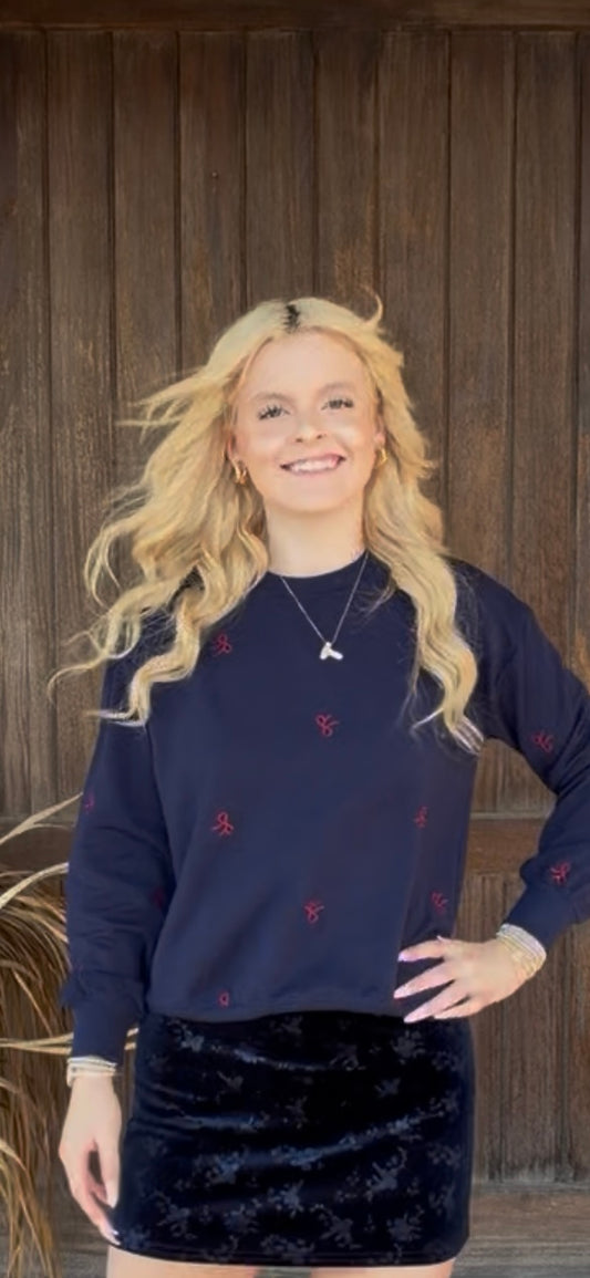 2745 FLEECE RIBBON SWEATSHIRT