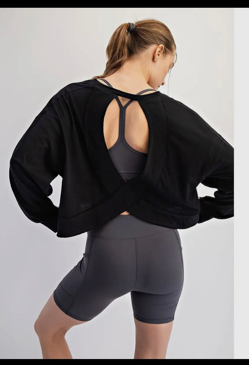 2715 OPEN BACK SLUB TOP