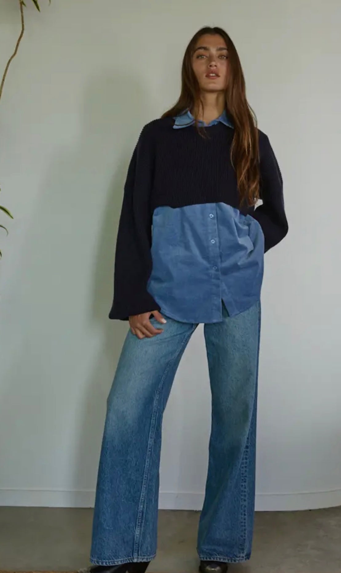 2675 CORDUROY SWEATER COMBO