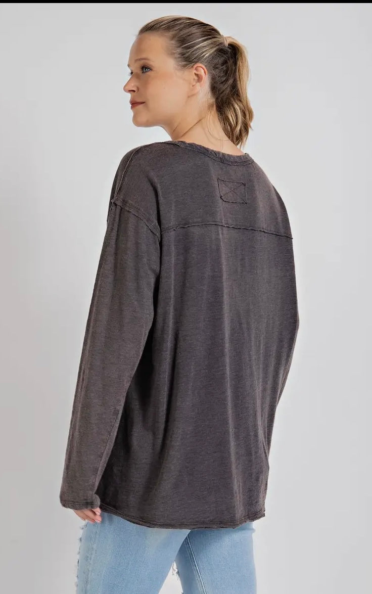 2663 MINERAL WASH SLUB TOP