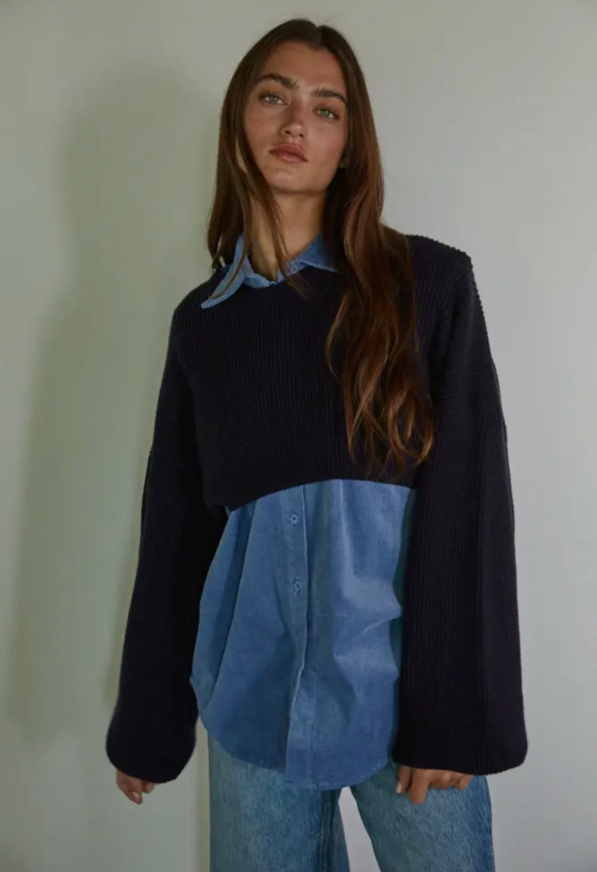 2675 CORDUROY SWEATER COMBO