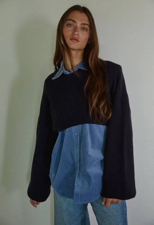 2675 CORDUROY SWEATER COMBO