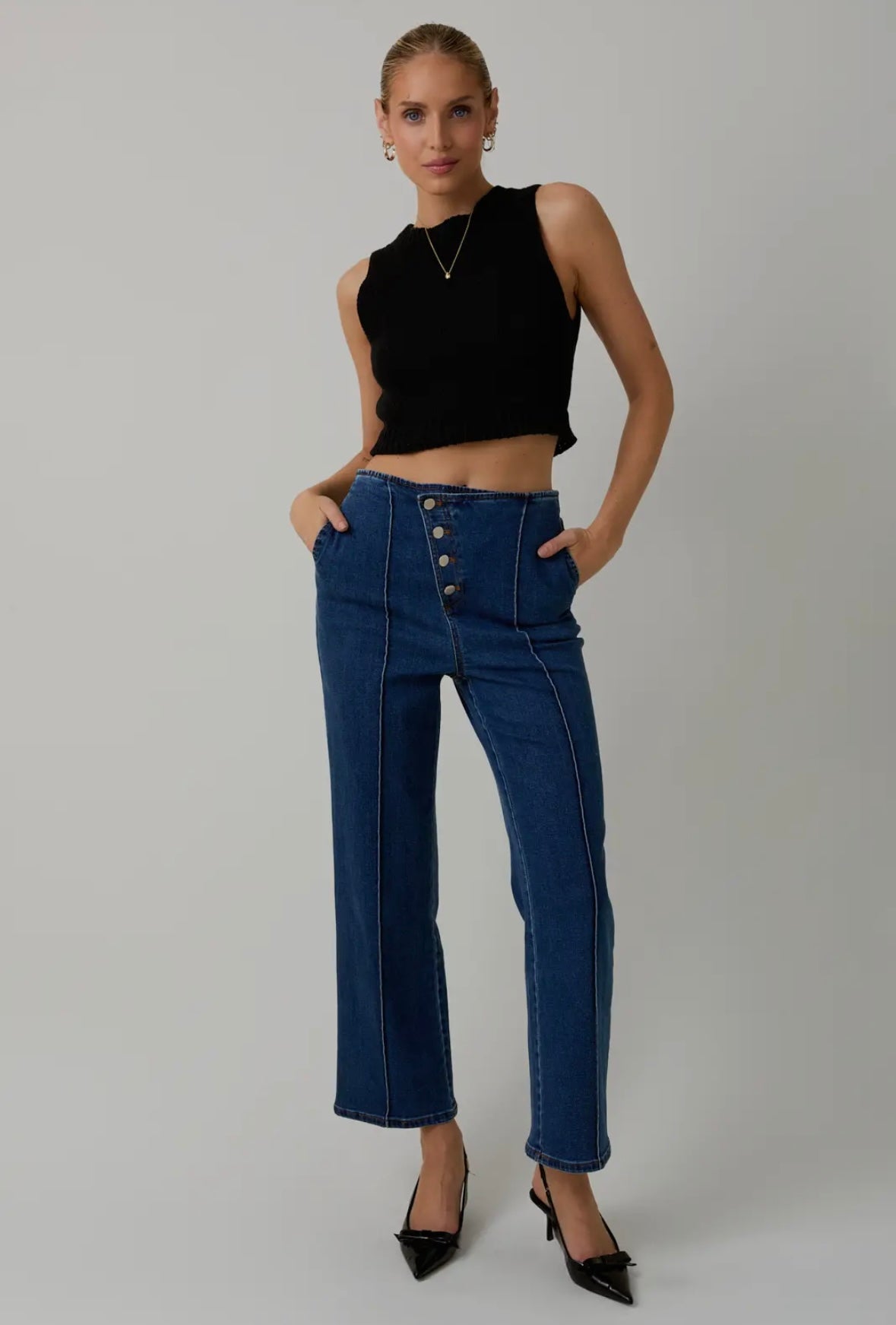 2659 BUTTON UP DEMIN PANTS