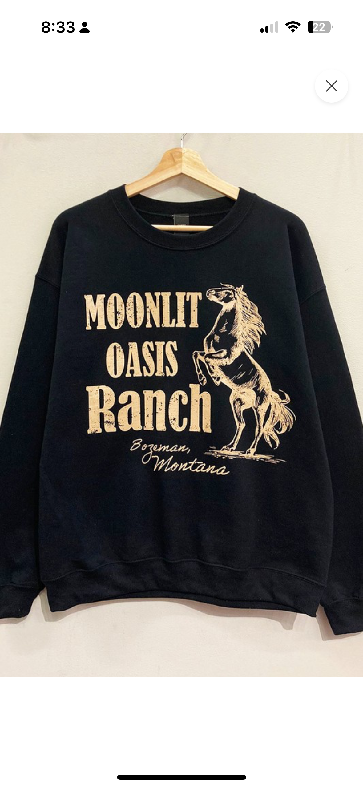 2517 OVERSIZED MOONLIT OASIS RANCH SWEATSHIRT