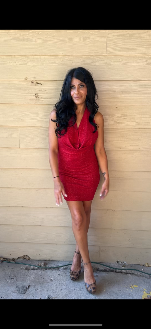 2658 GLITTER MINI DRESS