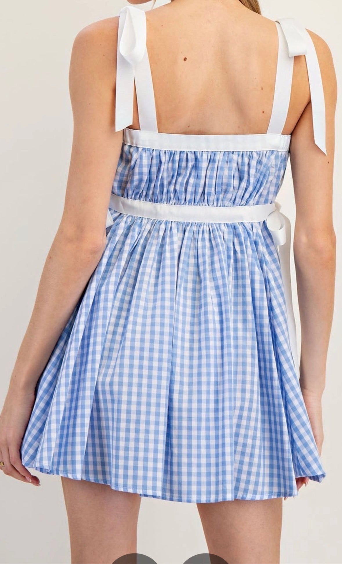 2955 GINGHAM MINI DRESS