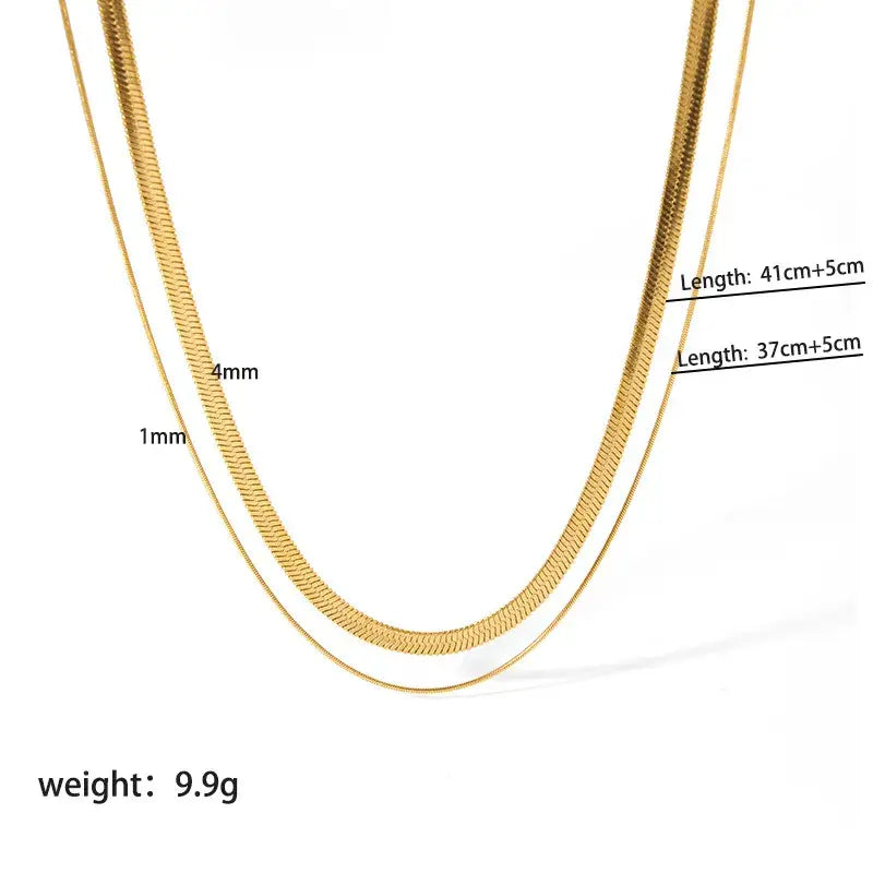 3434 DOUBLE LAYERED NECKLACE