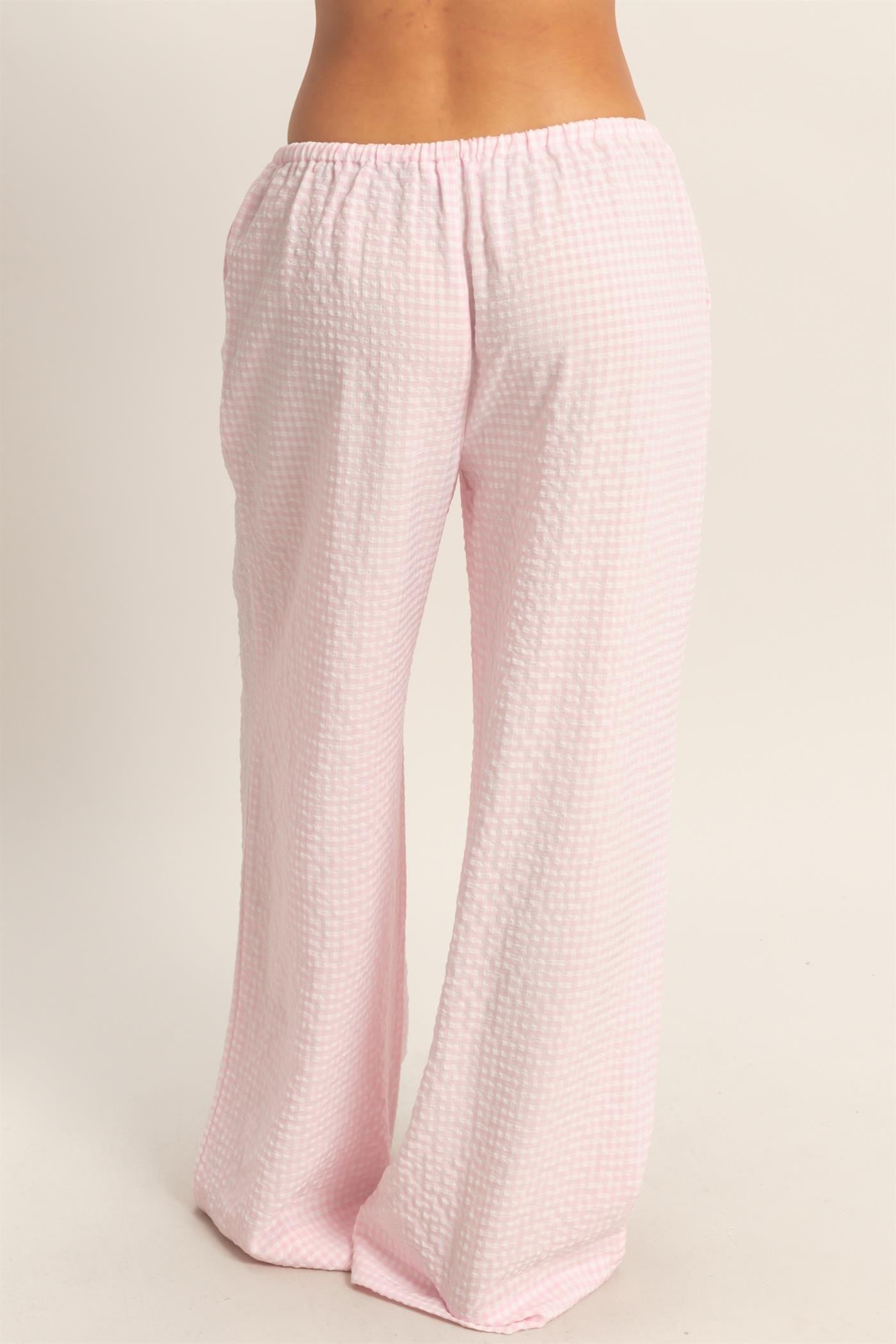 2932 GHINGHAM DRAWSTRING PANTS