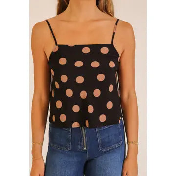 3158 POLKA DOT CAMI TOP