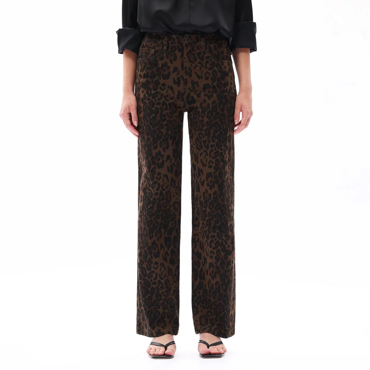 3305 HIGH RISE LEOPARD STRAIGHT PANTS