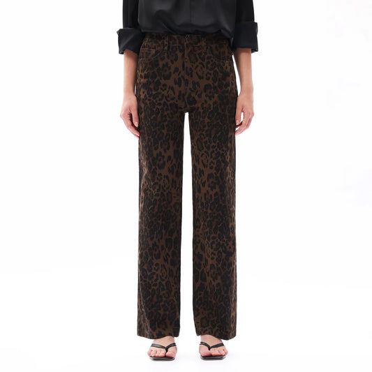 3305 HIGH RISE LEOPARD STRAIGHT PANTS