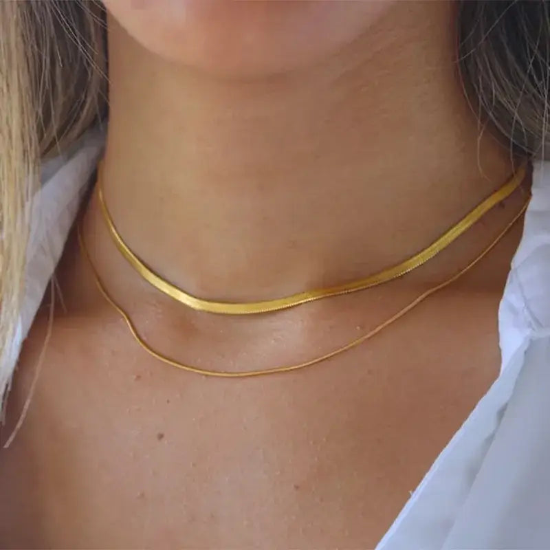 3434 DOUBLE LAYERED NECKLACE