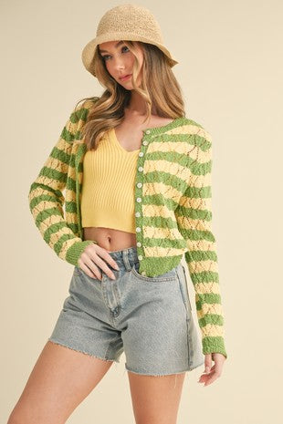 3252 VINTAGE STRIPE CARDI