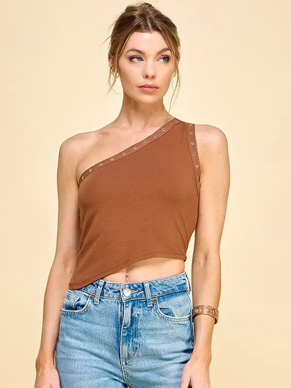 3107 ONE SHOULDER TOP