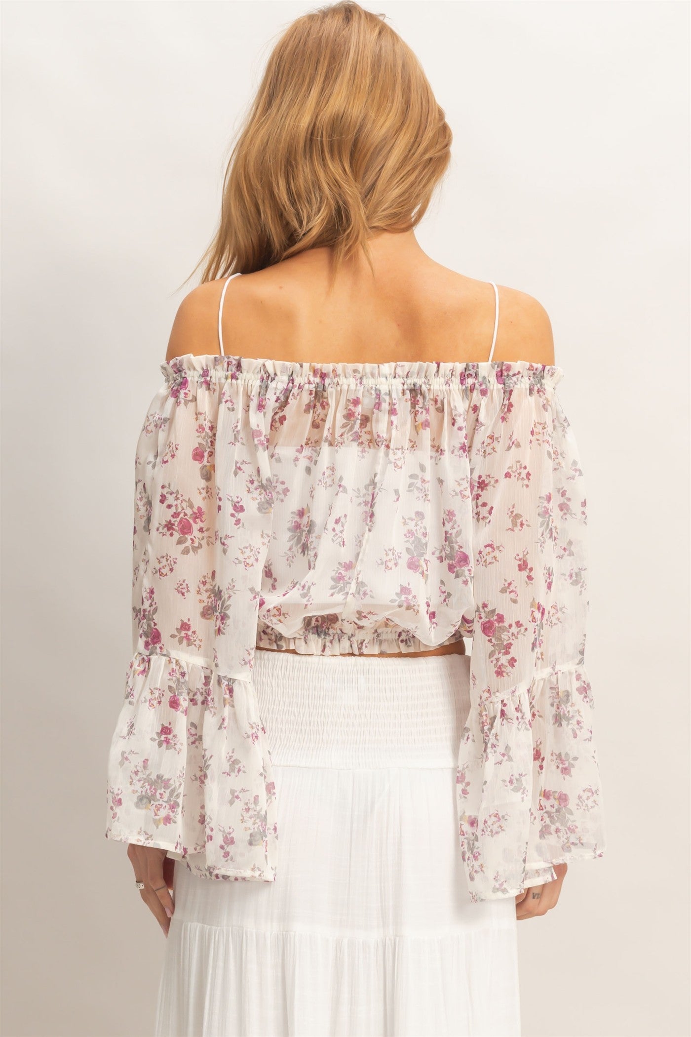 2934 FLORAL OFF SHOULDER TOP