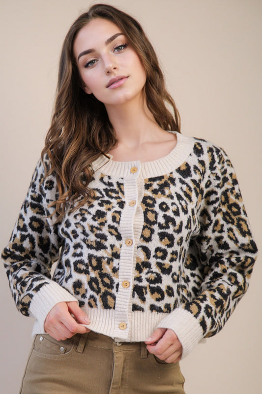 2826 LEOPARD CARDIGAN