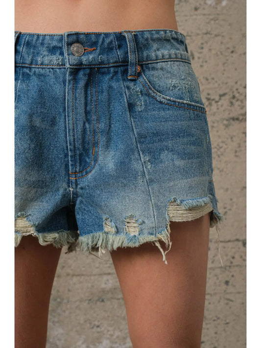 2901 SEAM LINE DENIM SHORTS