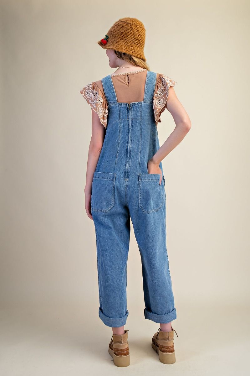 3170 WASH DENIM OVERALLS
