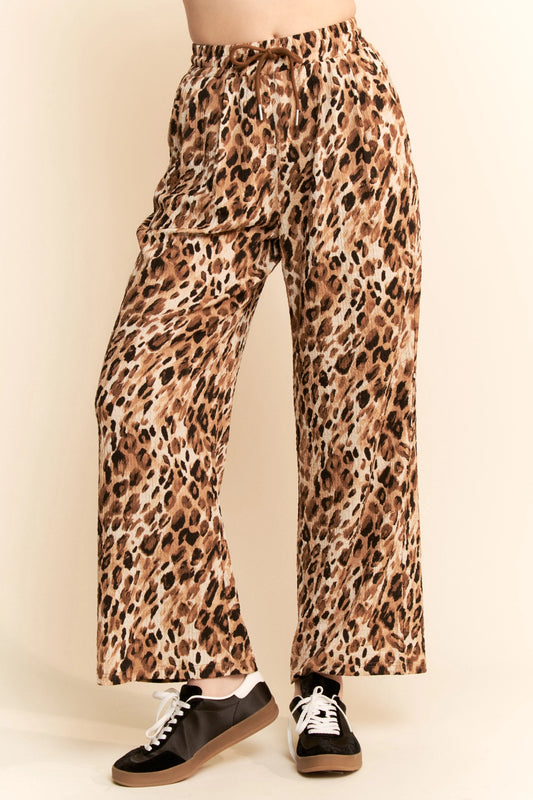2976 LEOPARD WIDE LEG PANTS