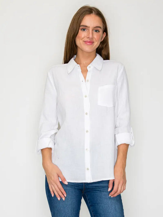 3340 BUTTON DOWN BLOUSE