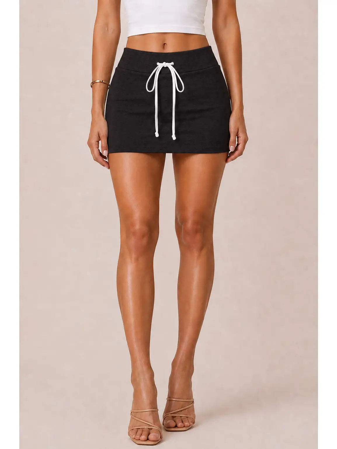 3218 SLITTED MINI SKORT